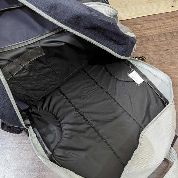 OP Backpack Book Bag , Grey / Navy Blue - Picture 3 of 12